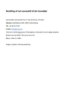 Download bestil nyt navneskilt info
